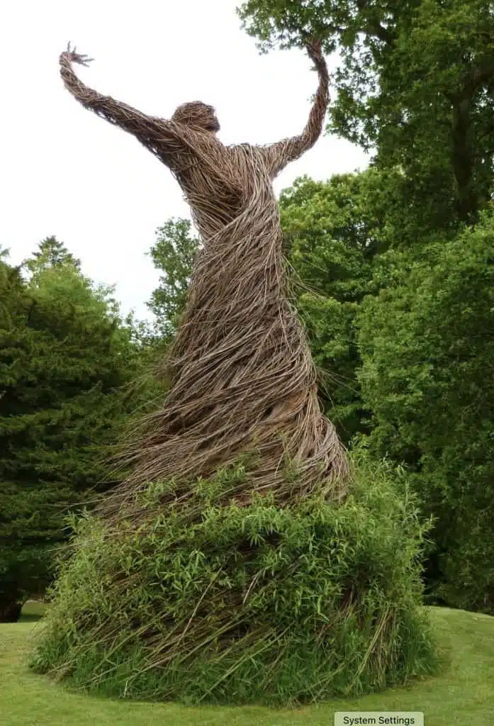 willow sculpture in Scotland.