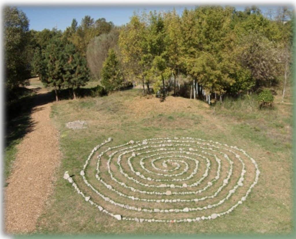 Salmon Spiral Walkable art in North Mountain Park Walk Ashland