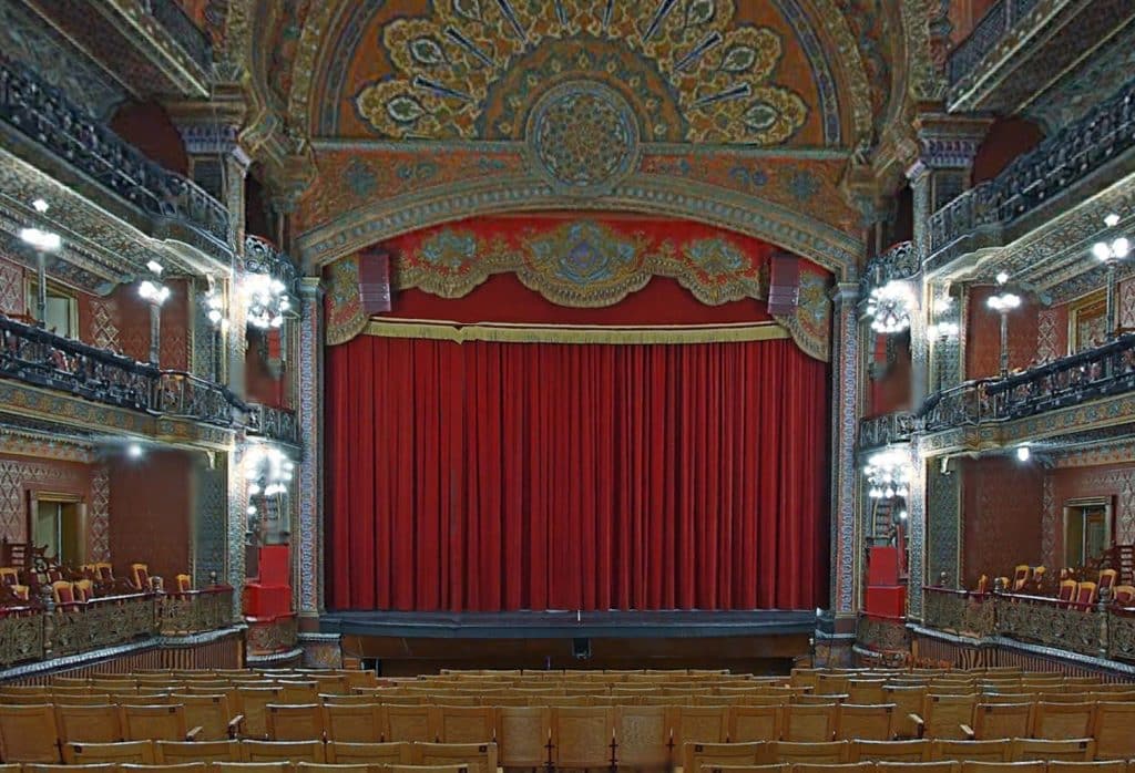 Teatro Juarez in Guanajuato, where the Ashland City Band played.