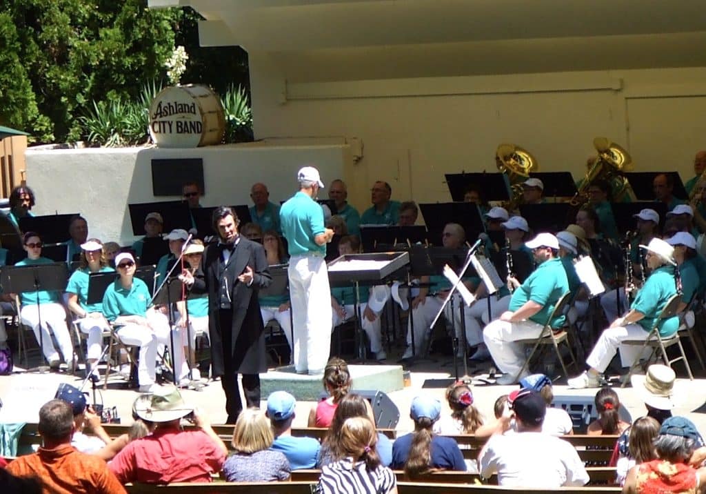 Ashland, Oregon: July 4, 2013 Gettysburg address recited by Bob Miner.