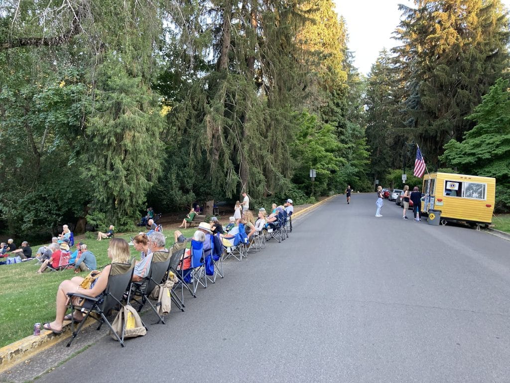 Lions Club sells ice cream from their yellow trailer at Ashland City Band concerts.