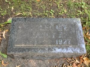 Nancy Elizabeth Grubb Applegate grave marker, Ashland Cemetery.