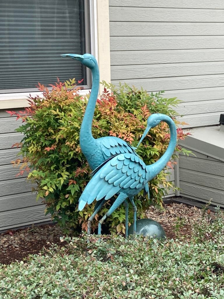 Do I notice, appreciate and feel my day enriched by a simple artwork like this in someone's yard on Boulder Creek Lane? Or do I miss this life-enriching moment?