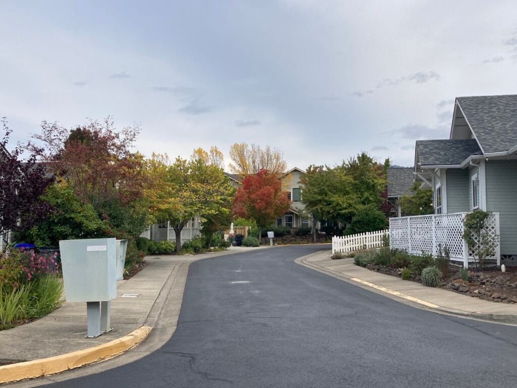 An overview of Stony Point in October.