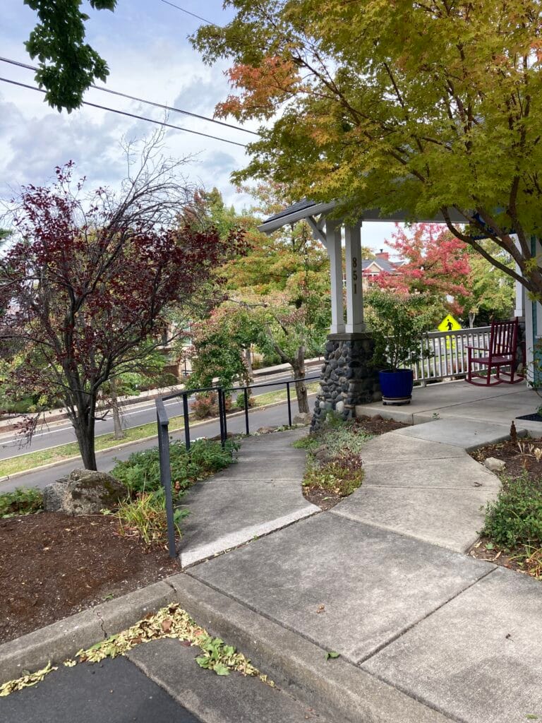 At the west end of Stony Point, you'll find a path that connects it with North Mountain Avenue.