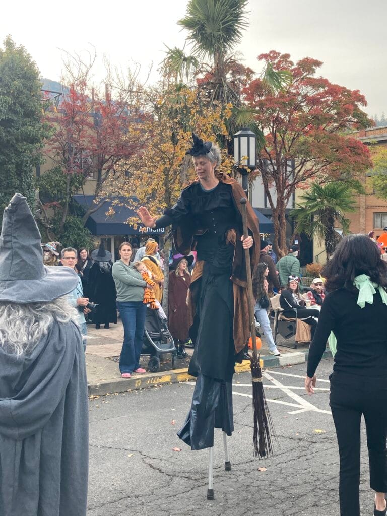 Ashland Children's Halloween parade 2025 - Sonya Smith from Ashland Aerial Arts.