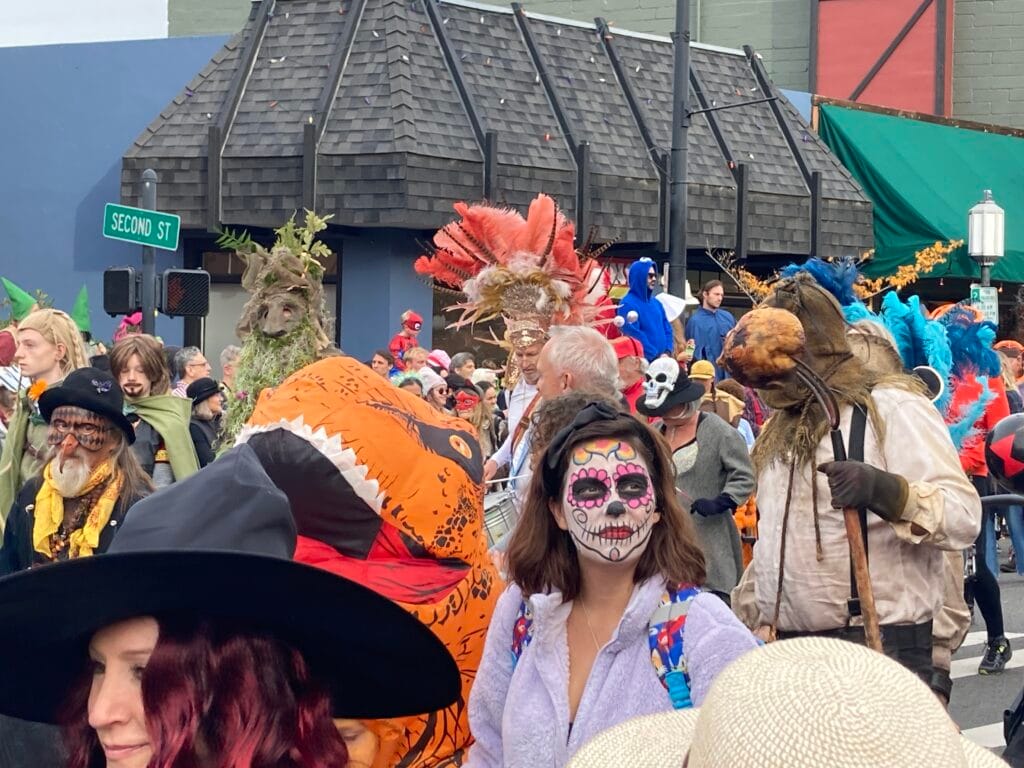 Ashland Children's Halloween parade 2025 - exceptional face painting.