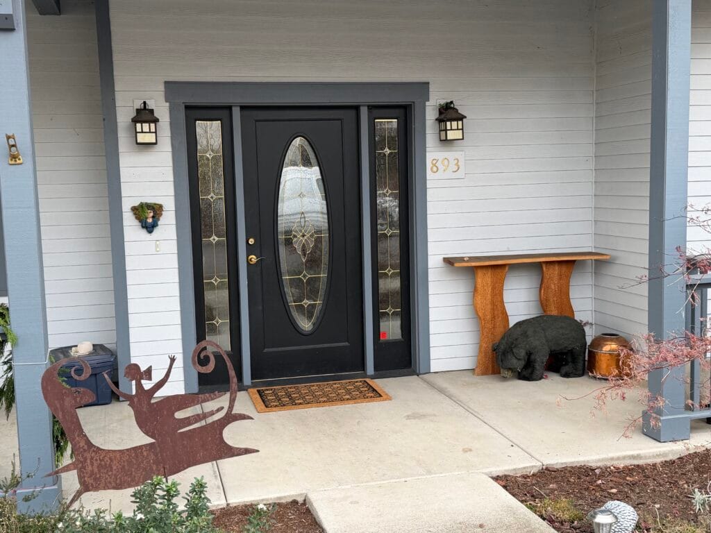 The first "Mountain Meadows" house on Plum Ridge Drive.