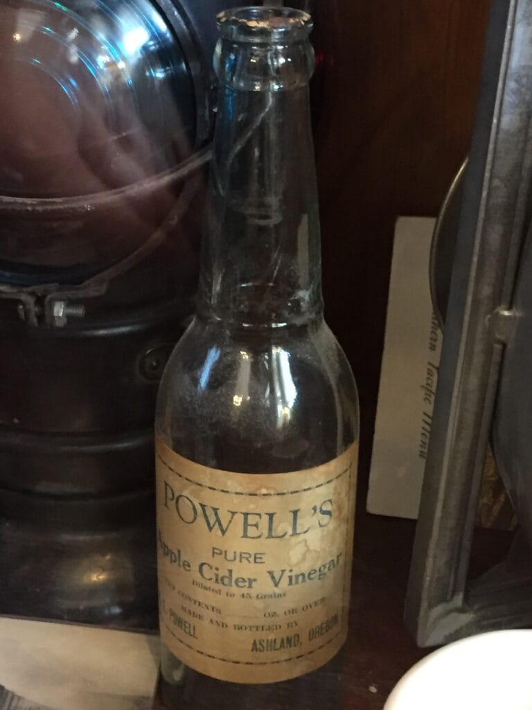 Powell's Apple Cider Vinegar bottle.